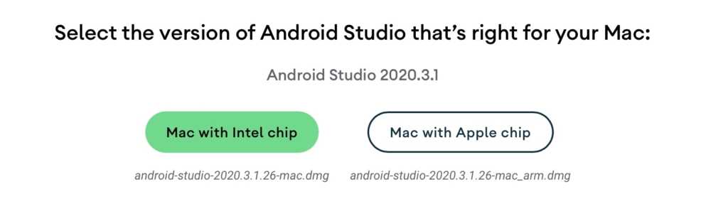 AndroidStudio-download-site-Intel-Mac